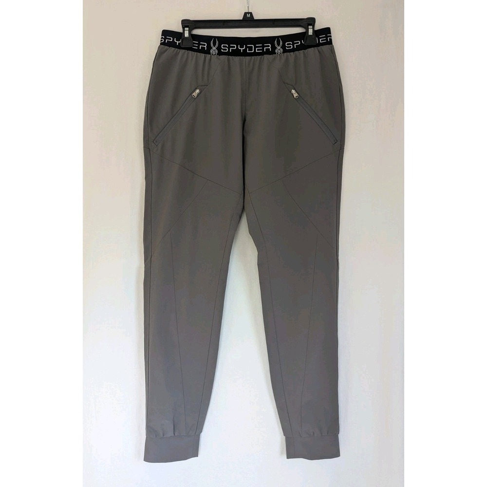 Spyder Active Joggers Jogging Pants  Women's Medium Gray Elastic Waistband